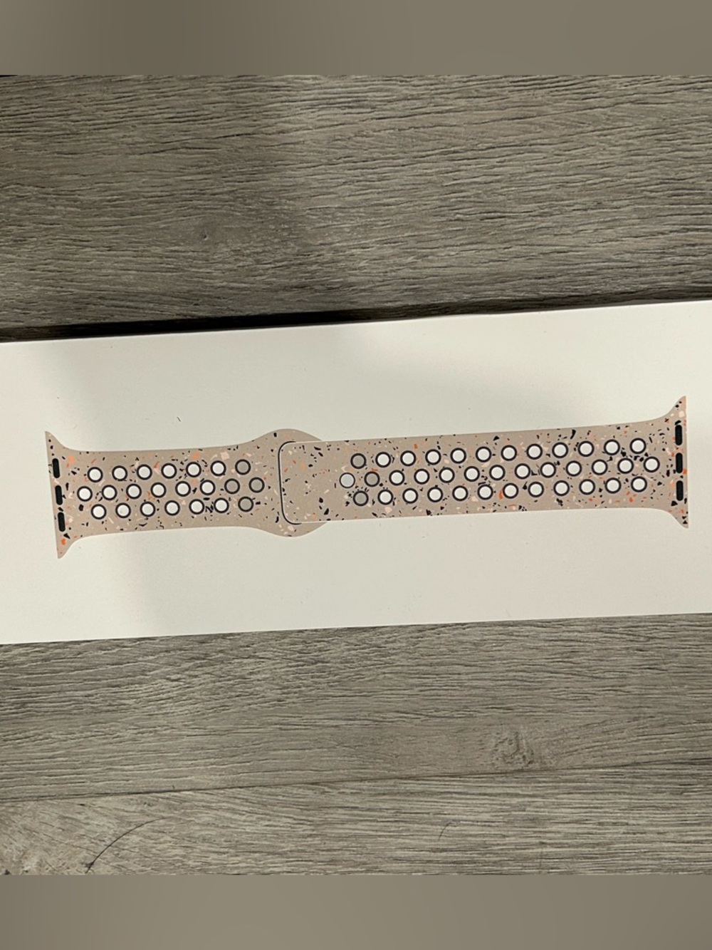 Apple Pink and Black Sport Band with Perforated Holes